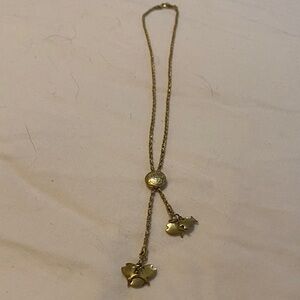 Elegant Gold Necklace with Fish Charms
